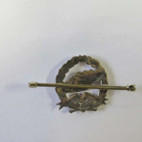 SA Armoured corps silver sweetheart brooch