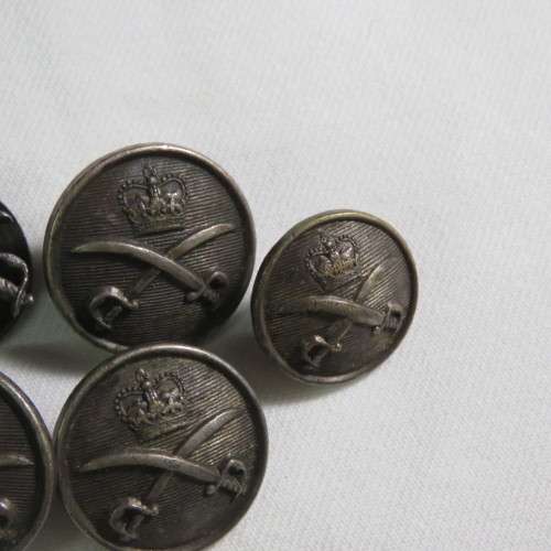 Royal Army physical training Corps buttons and button badge(silver)