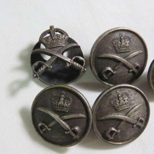 Royal Army physical training Corps buttons and button badge(silver)