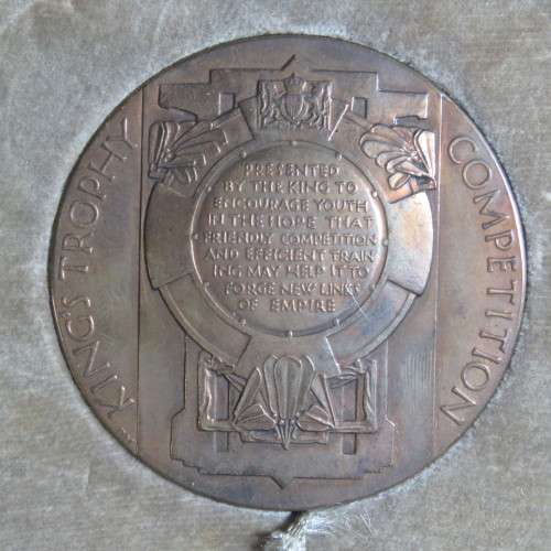 1929 King`s Trophy competition NRA medallion - For Special Distinction