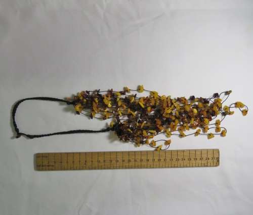 Vintage Amber multi string necklace