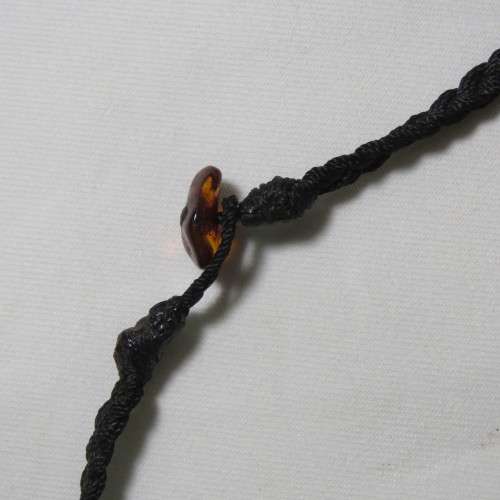 Vintage Amber multi string necklace