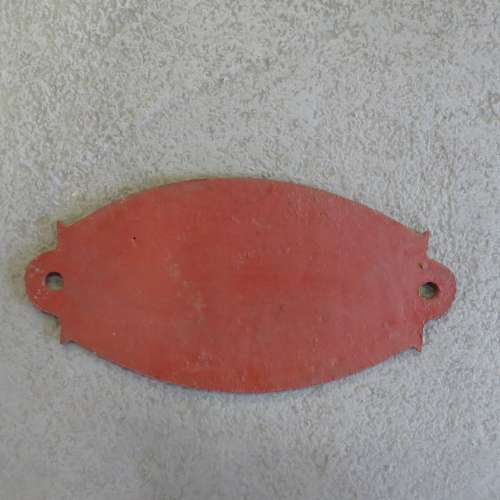 1926 Pierre Hiard construction metal makers plate