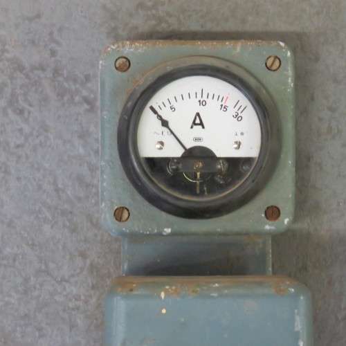 Vintage 30 Amp Electric motor contactor with motor protector - Total length 35 cm