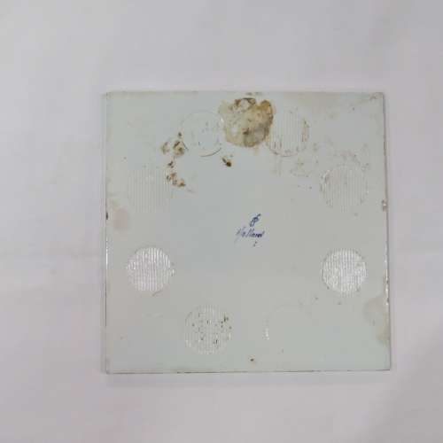 K.D.M M.V Riebeeck ceramic Delft tile