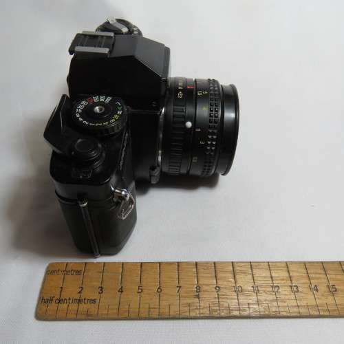 Vintage Ricoh KR-10x 35mm camera with XR Rikenon 1:2.2 55mm lens