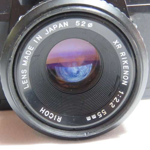 Vintage Ricoh KR-10x 35mm camera with XR Rikenon 1:2.2 55mm lens