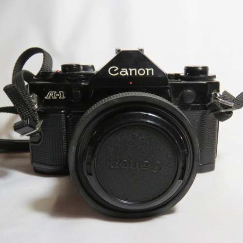 Vintage Canon A-1 35mm camera with 1:1.8 lens - Including instruction booklet - Not tested