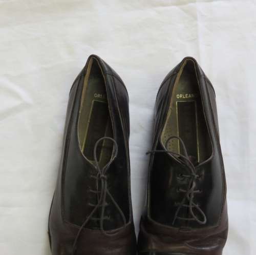 Pair of Genuine Leather `Tele Tone Tap` tap dancing shoes - Size 8 and a half - Length 29,5 cm