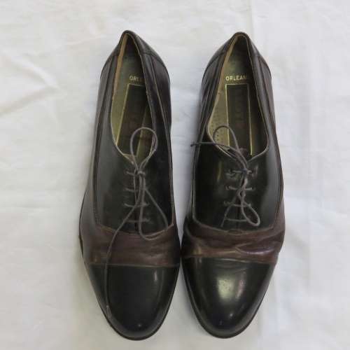 Pair of Genuine Leather `Tele Tone Tap` tap dancing shoes - Size 8 and a half - Length 29,5 cm