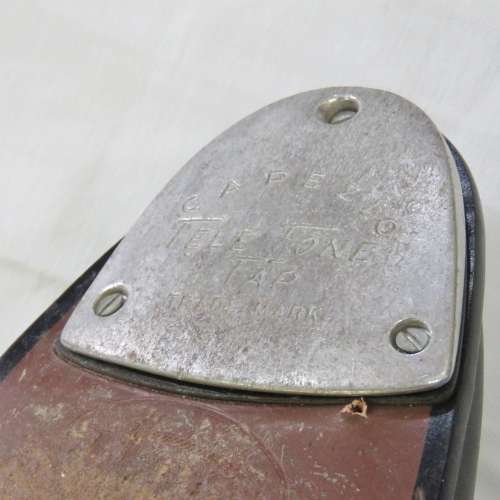 Pair of Genuine Leather `Tele Tone Tap` tap dancing shoes - Size 8 and a half - Length 29,5 cm