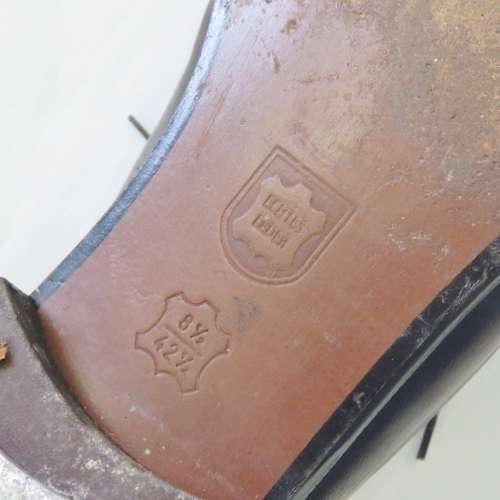 Pair of Genuine Leather `Tele Tone Tap` tap dancing shoes - Size 8 and a half - Length 29,5 cm