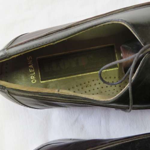 Pair of Genuine Leather `Tele Tone Tap` tap dancing shoes - Size 8 and a half - Length 29,5 cm