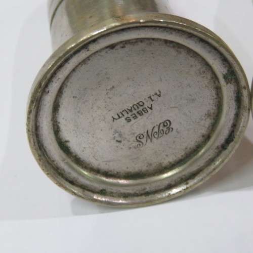 Pair of silverplated salt and pepper shakers