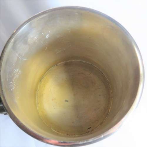 Very large silver plated mug with Greek motive - weight - 3,3 kg - very rarely seen