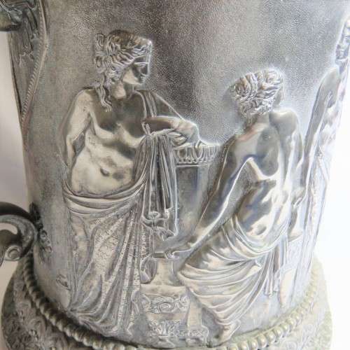 Very large silver plated mug with Greek motive - weight - 3,3 kg - very rarely seen