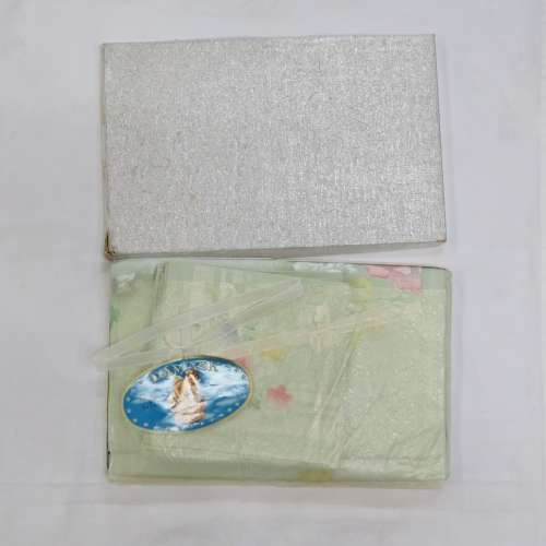 Vintage Damask tablecloth and napkins set - Table cloth 185 x 138 cm - Napkins 38 x 39 cm