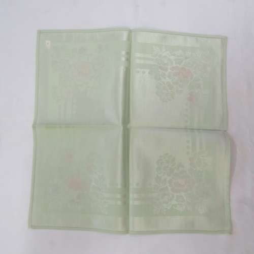 Vintage Damask tablecloth and napkins set - Table cloth 185 x 138 cm - Napkins 38 x 39 cm