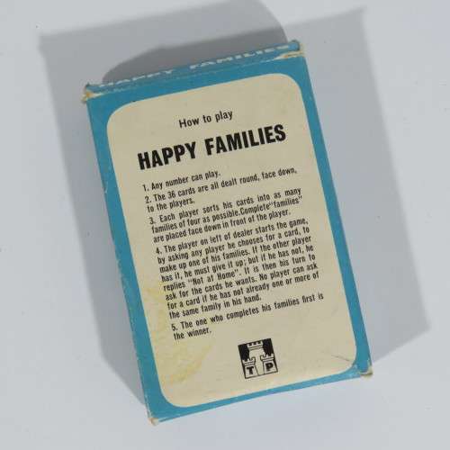 Vintage Happy families card game by Tower Press