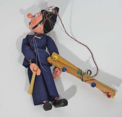 Pelham Puppets SM Policeman marionette in box