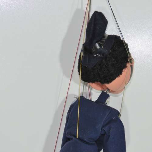 Pelham Puppets SM Policeman marionette in box