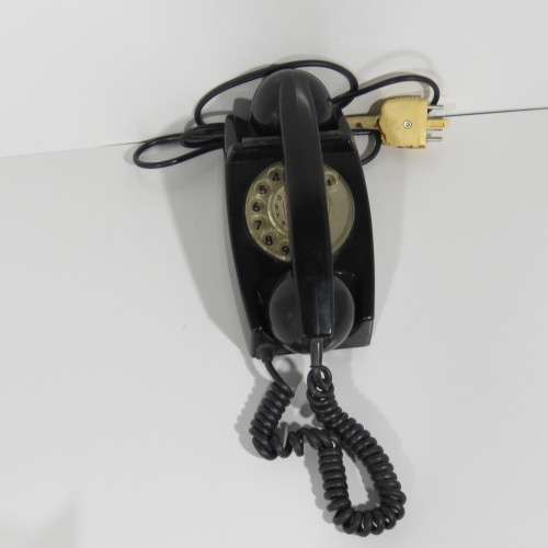 Vintage Rotary dial telephone - Black