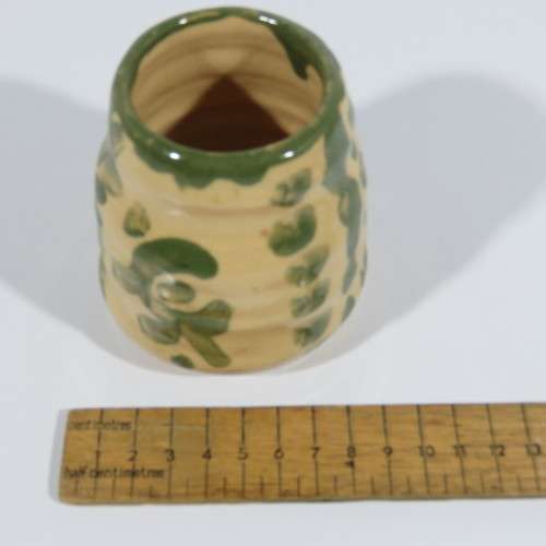 Pottery piece by Grace Battis ( wife of Walter Battiss ) dated 1945 - 9cm by 8cm