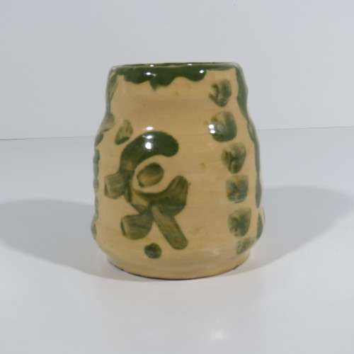Pottery piece by Grace Battis ( wife of Walter Battiss ) dated 1945 - 9cm by 8cm