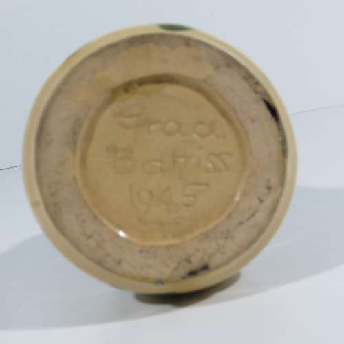 Pottery piece by Grace Battis ( wife of Walter Battiss ) dated 1945 - 9cm by 8cm