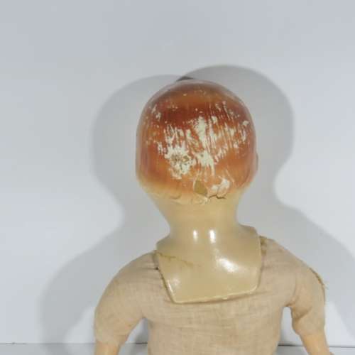Antique Composition doll with soft body - Length 60 cm