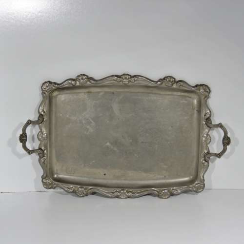 Vintage Tin Plate tray - 35,5 x 57 cm