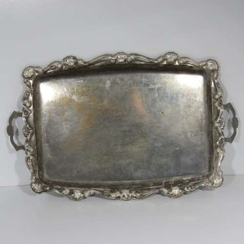 Vintage Tin Plate tray - 35,5 x 57 cm