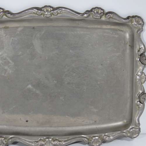 Vintage Tin Plate tray - 35,5 x 57 cm