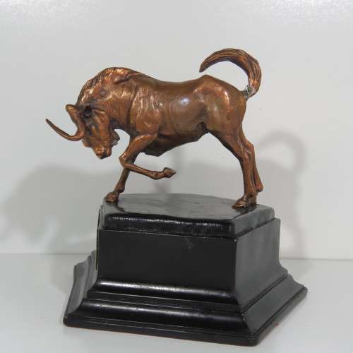 SADF Army college G8105 course 1981 trophy - Tail and leg repaired - Height 18 cm