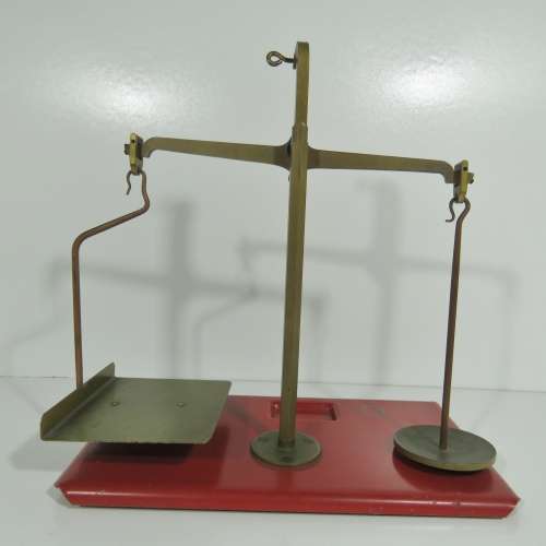 Vintage 250 g postal scale - No weights - Height 32 cm