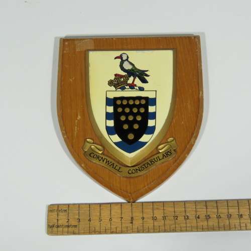 Cornwall Constabulary plaque  - Some damage