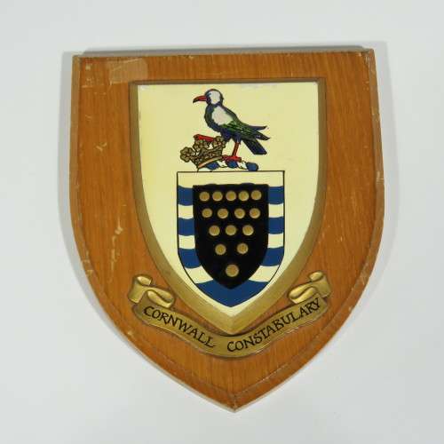 Cornwall Constabulary plaque  - Some damage