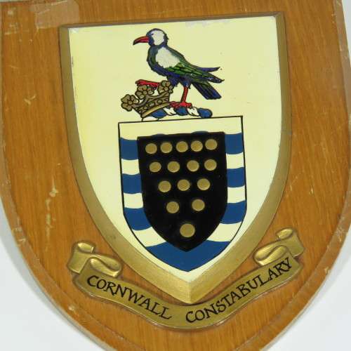 Cornwall Constabulary plaque  - Some damage