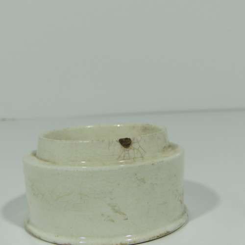 Antique S. Mawson and Thompson Cherry toothpaste porcelain lid and base