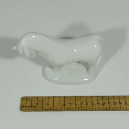 Vintage Israel Naaman porcelain white horse figurine