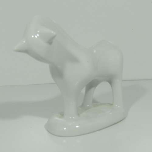 Vintage Israel Naaman porcelain white horse figurine