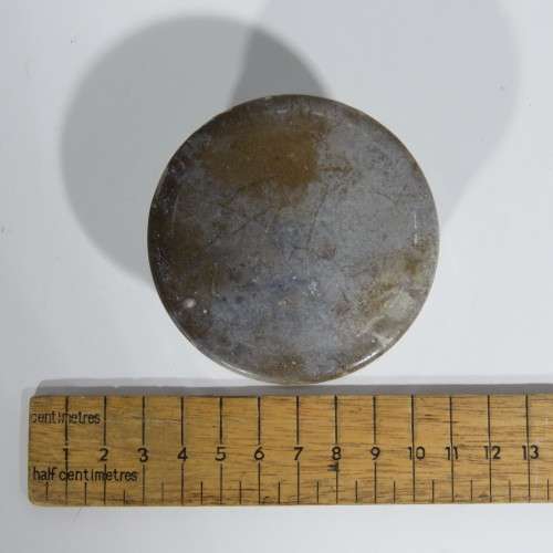 Antique porcelain toothpaste holder with lid