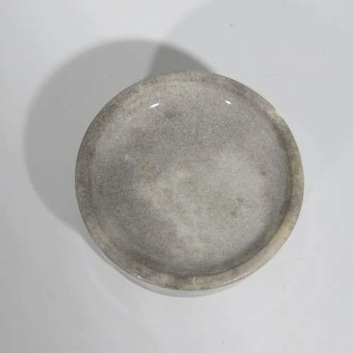 Antique porcelain toothpaste holder with lid