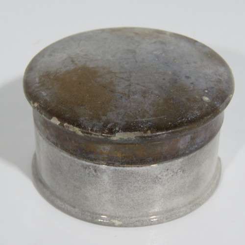 Antique porcelain toothpaste holder with lid
