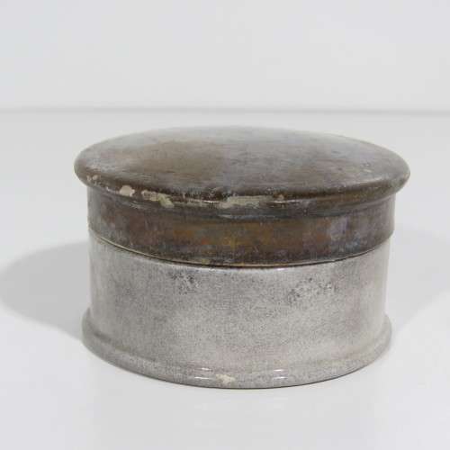 Antique porcelain toothpaste holder with lid
