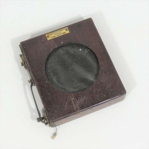 Antique Thornton-Pickard wooden time shutter