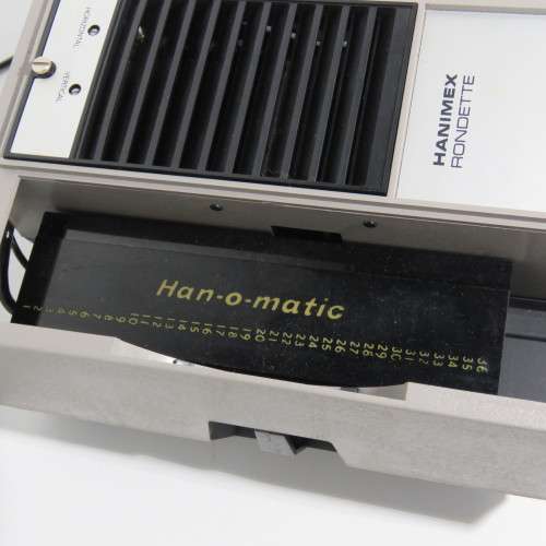Vintage Hanimex Rondette 35mm color slide projector