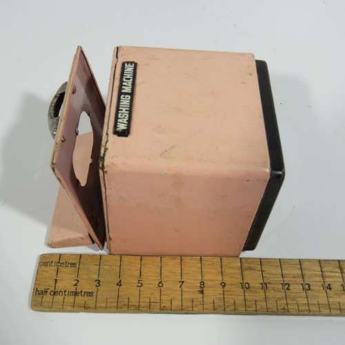Vintage Japanese tinplate dollhouse washing machine