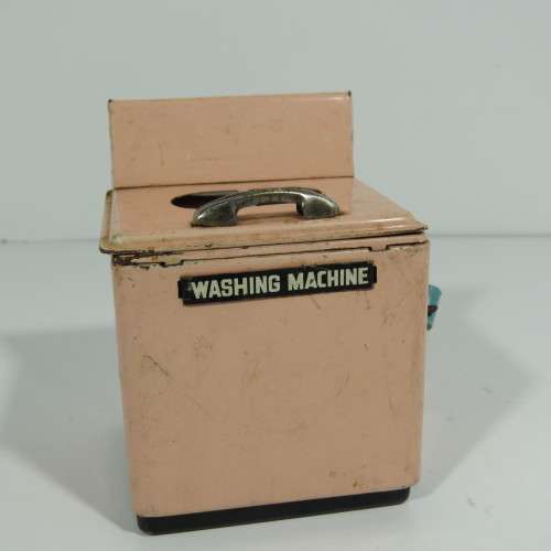 Vintage Japanese tinplate dollhouse washing machine