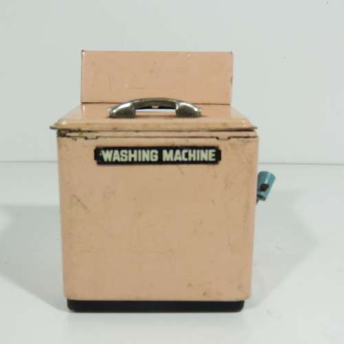 Vintage Japanese tinplate dollhouse washing machine